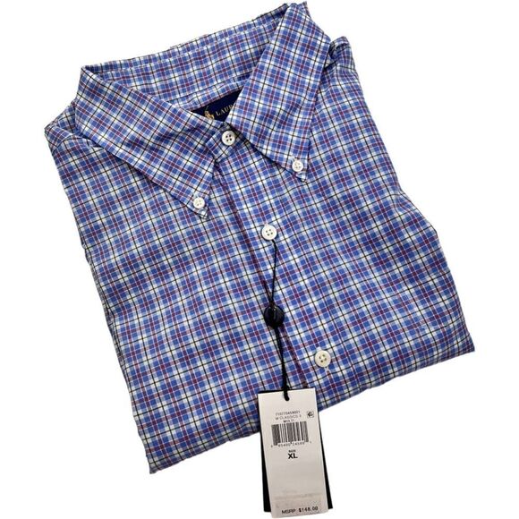 Ralph Lauren Other - New Ralph Lauren Men US XL Blue Plaid Shirt Long Sleeve Button Down  MSRP $148